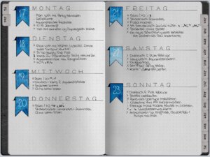 Digitales Bullet Journal Januar Dailies