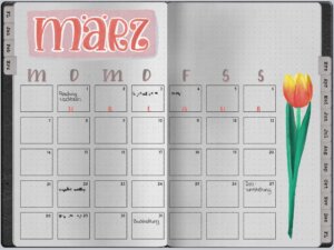 Bullet Journal März