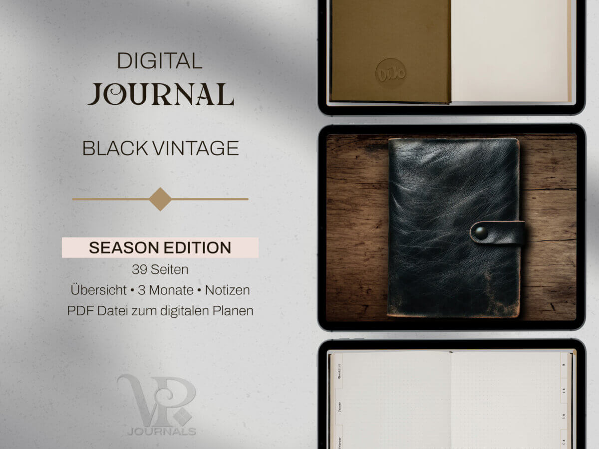 digitales Journal Black Vintage Season Edition