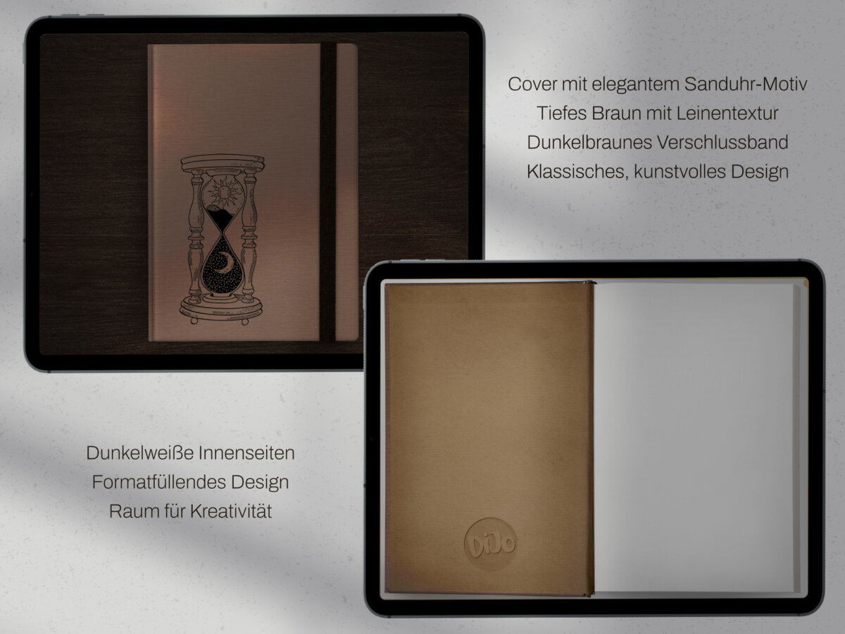 digital Journal Day and Night ESSENTIAL by Vintage Piixel Journals