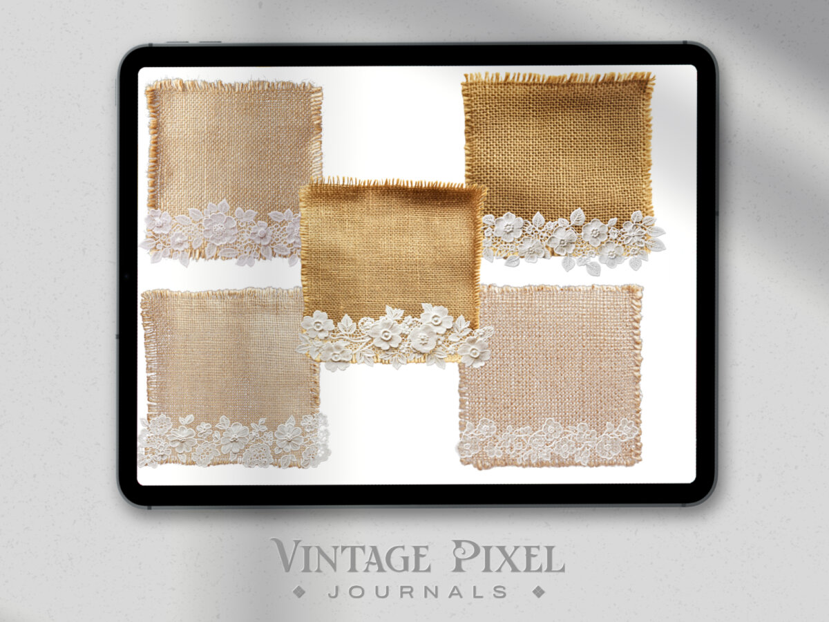 Vintage Pixel Journal Stickers