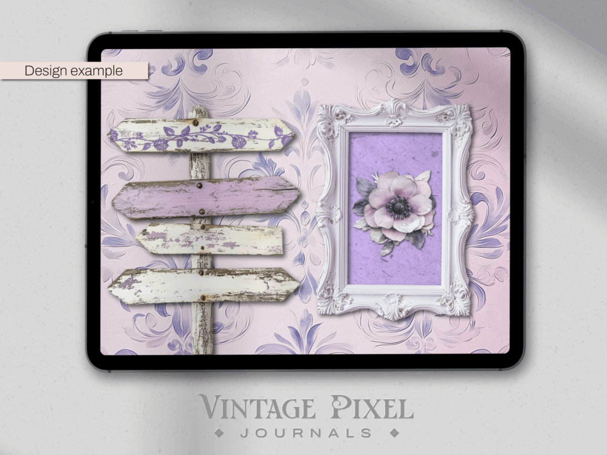 digitales Stickerset Junk Journal
