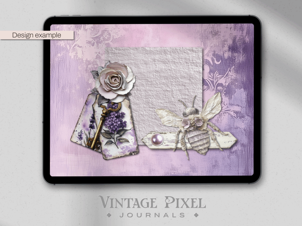 digitales Stickerset Junk Journal