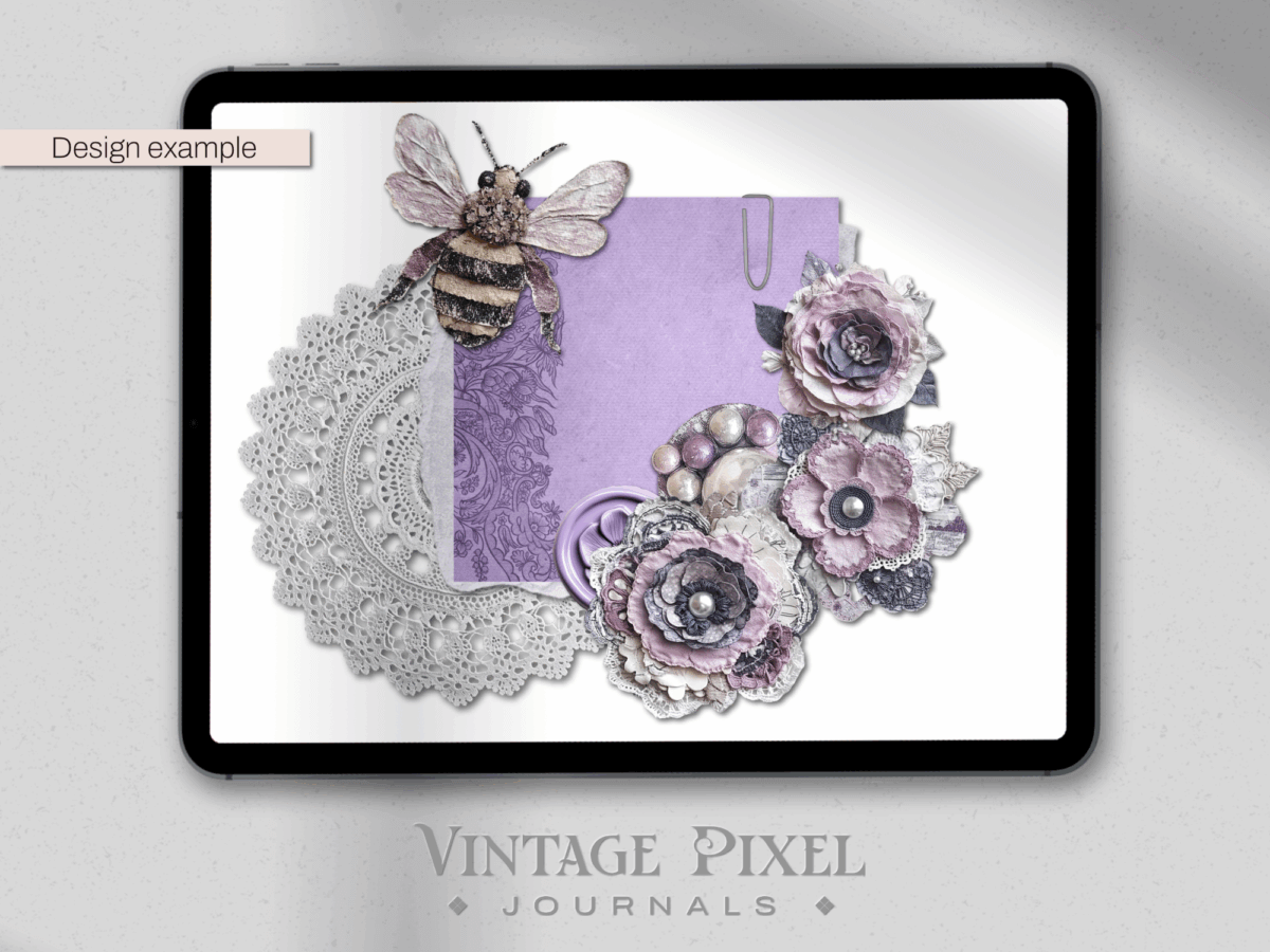 digitales Stickerset Junk Journal