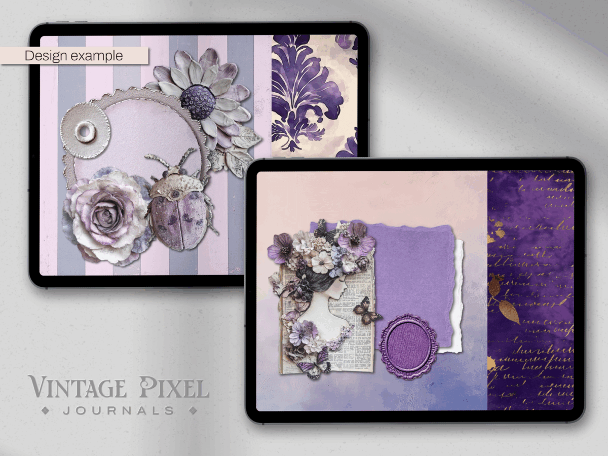 digitales Stickerset Junk Journal