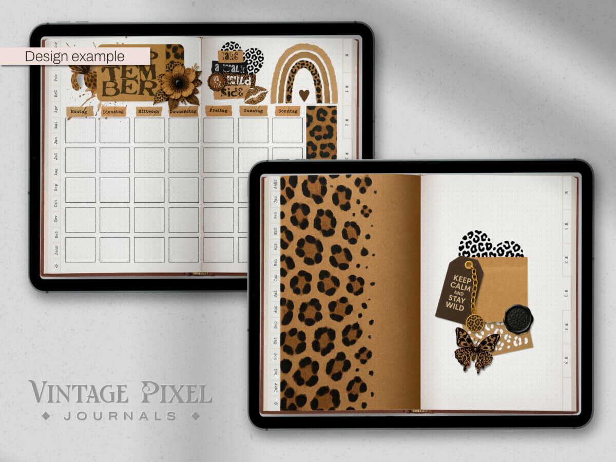 Digital Stickerset Leoprint Stay Wild